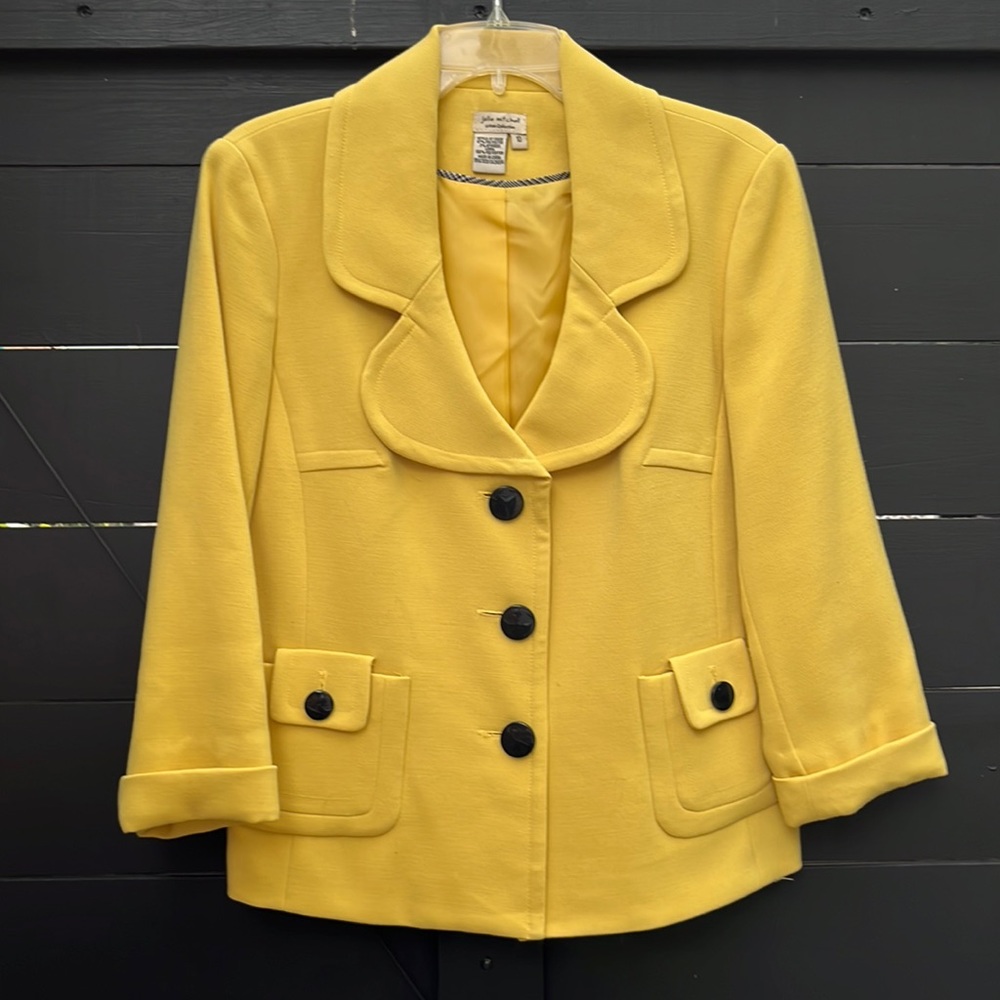 Julie Mitchell Urban Collection Polyester Jacket Size 10